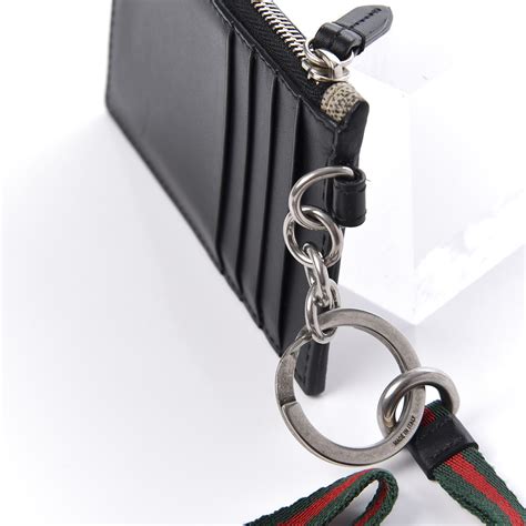 gucci key lanyard|Gucci card holder sale clearance.